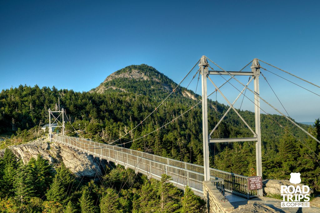 Are you brave enough to walk across the Mile High Swinging Bridge in #NorthCarolina? If not you could always just go for a hike, watch the animals, or get some fresh fudge! <a href="/VisitNC/">Visit North Carolina</a> <a href="/GrandfatherMtn/">Grandfather Mountain</a>  #travel #GoForaDrive

Read more here: roadtripsandcoffee.com/grandfather-mo…
