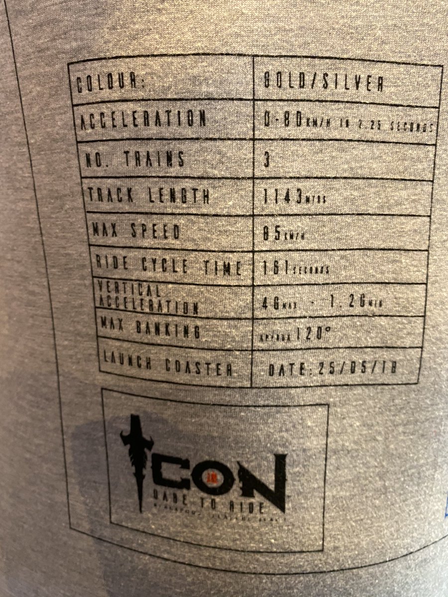 ThemeParkWW's tweet photo. We’d love to see more theme parks sell more technical coaster T-Shirts like this! @Pleasure_Beach #ICONTheRide #BlackpoolPleasureBeach https://t.co/uhZQz3UXsy
