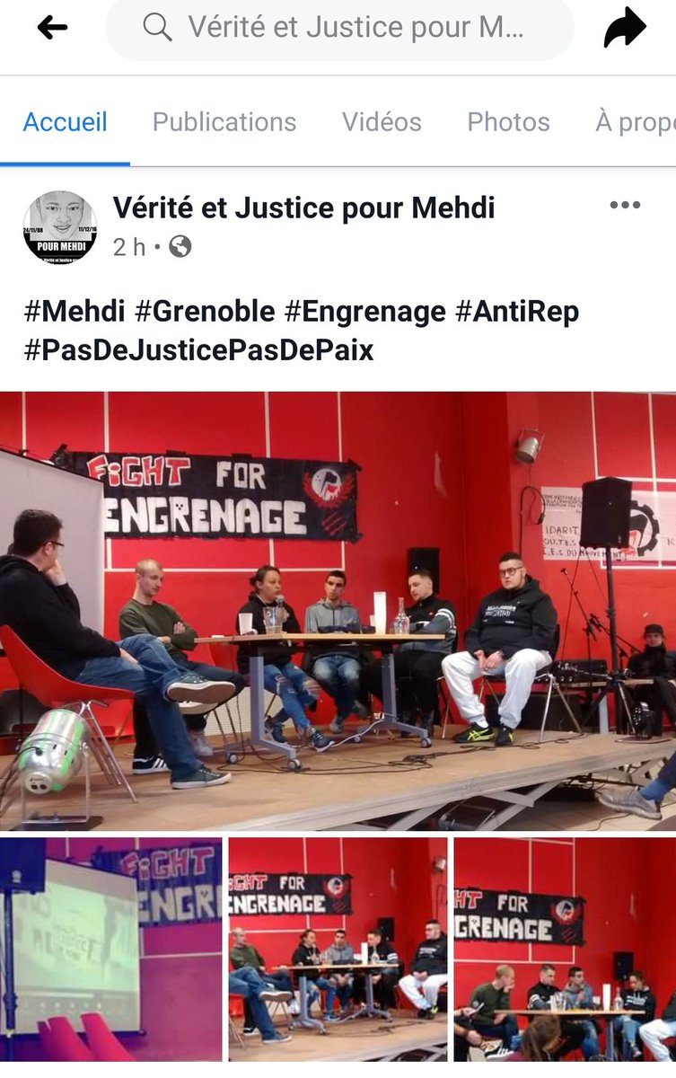 antifa_lyon's tweet photo. Merci à l'Engrenage et aux camarades de #Grenoble qui nous ont invité-es avec le Comité #Vérité et #Justice pour Mehdi pour une journée contre la répression. Avec également @AFA_Paris75 et le @fuiqp du 38.
La solidarité est notre arme ! ✊🏿✊🏾✊🏽

🔻🔻
https://t.co/7hTNgd739C https://t.co/dXjtf4tiwj