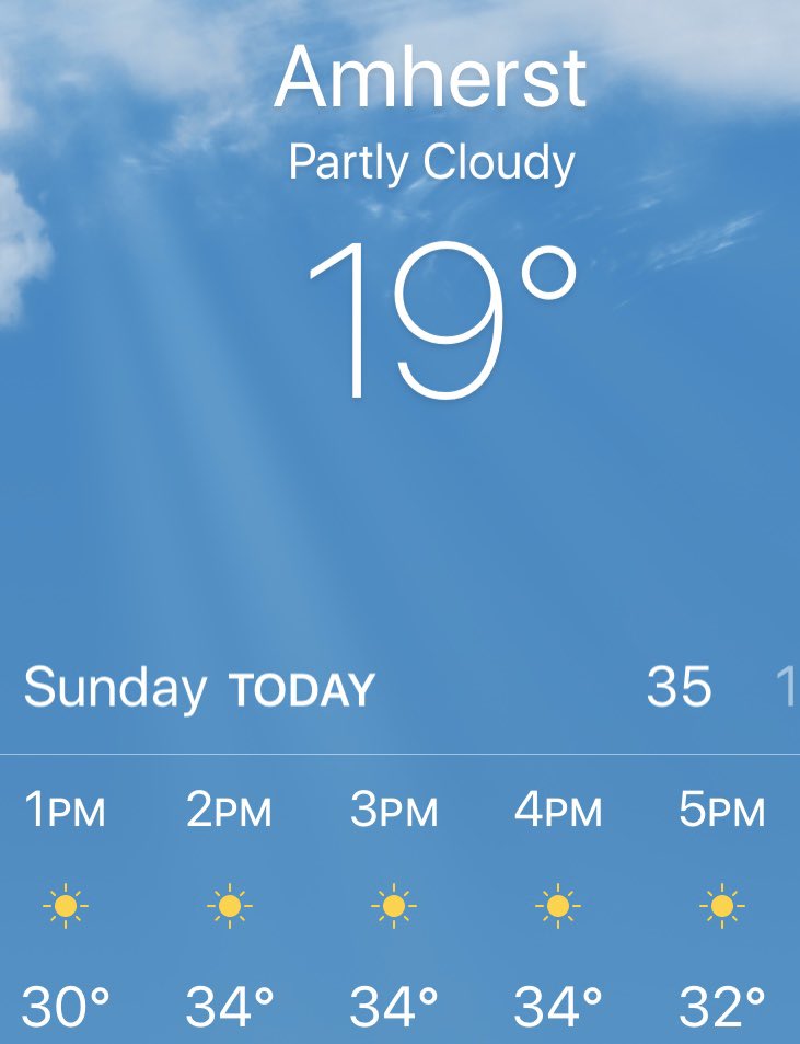 Game time temps from some of Sunday’s big matchups in the Empire &amp; New England Conferences #SpringSport