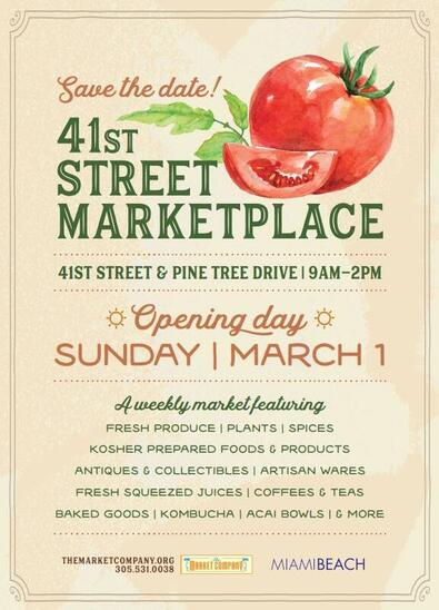 Good morning and good news #miamibeach ! Today is the opening day for the 41st Street Marketplace! #mbbiz