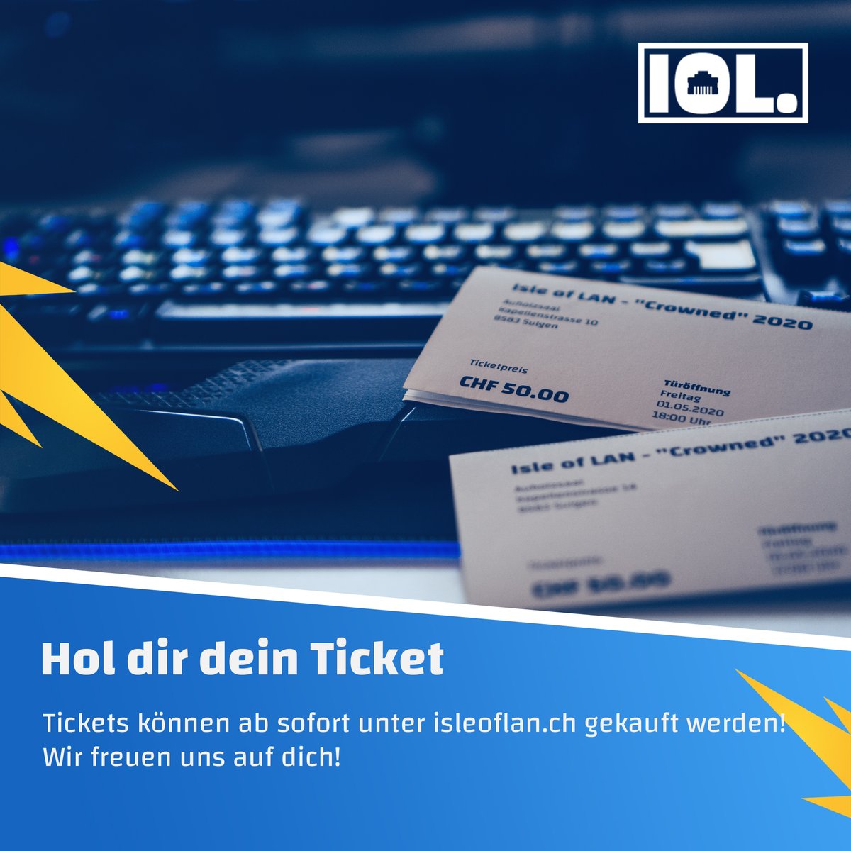 Los geht's! Sichere dir jetzt dein Ticket unter isleoflan.ch

#gaming #lanparty