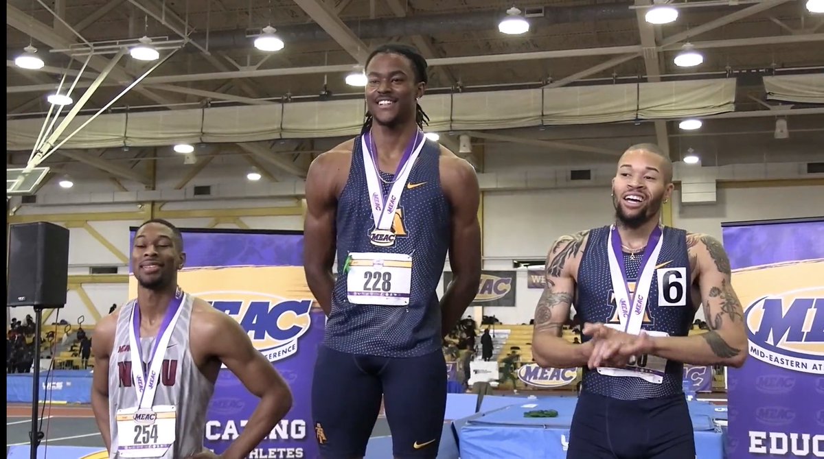 TrackXplosionNC's tweet photo. A huge “Congratulations” goes out to Randolph “Junior” Ross, for his 1st place 400m and 2nd place 200m wins, at the MEAC Conference Championship.  #CHAMPION #TICKTICKBOOM #SOPROUD https://t.co/iAfx3HWM7r
