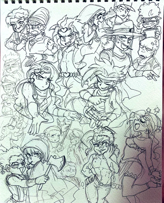 描きかけの三部悪絵あった!これもたぶん3.4年前 