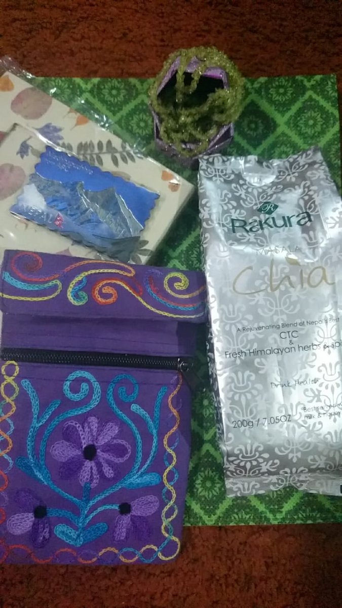 banaqvi's tweet photo. Thank you. #Nepal again
#preciousgems
#handbag
#handmadepaperbook
#HimalayanTea https://t.co/l0jOrHl2XO