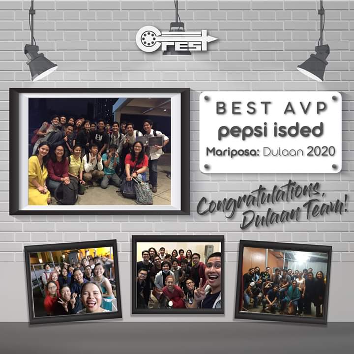 up_crest's tweet photo. UP CREST would like to congratulate its very own Dulaan cast and crew for bagging the Best AVP Award at this year's Dulaan last Friday, February 29th. We're proud of you! #MaibaCREST https://t.co/Pt5qpf0Keq