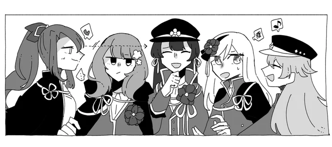 そういえぱペーパーの凛明館可愛くかけたから見て欲しい 