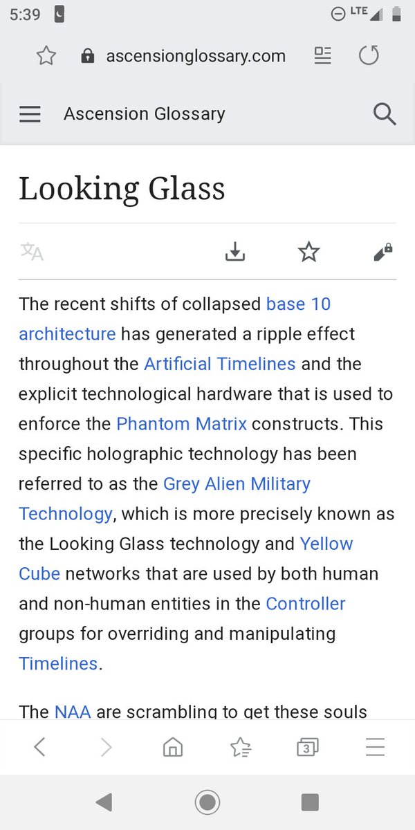 12. "Looking Glass"A New Age plan dealing with secret Military technology that was attained from aliens and free energy. Why would  #QAnon reference such a New Age deception?  https://ascensionglossary.com/index.php/Looking_Glass