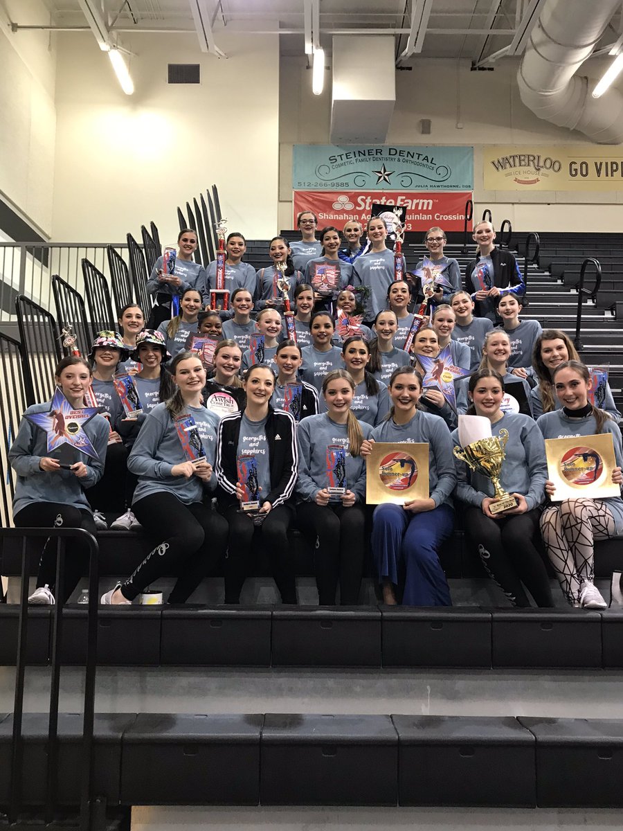 nikkisyoung's tweet photo. The Georgettes had a 💣 bomb contest day, place 3rd overall 🤩! Love seeing all their hard work pay off on the performance floor. I’m proud to be their director. They are so VERY special to me. Mrs. Dudley &amp; the Sapphires sparkled! #EFND @GeorgetownHS @Mr_B_Johnson @GISDFineArts https://t.co/CWJ7TTu4ys