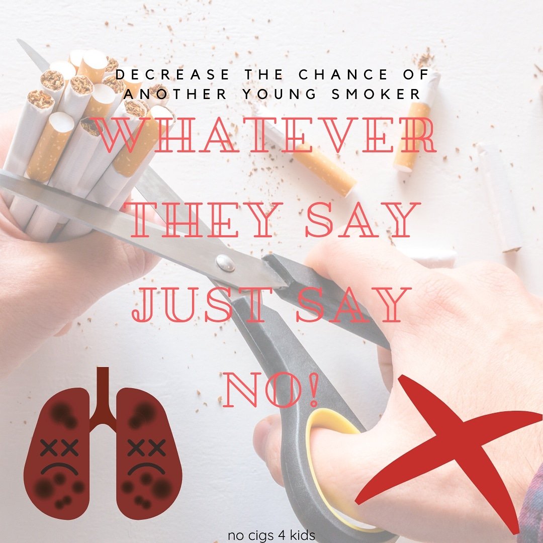 nocigsforkids's tweet photo. Just Say No!!! Its your choice not theirs!
#nocigs4kids #eusmokefreeyouth #eusmokefreeyouthnetwork2 #xhale2020 #thexgeneration #irishcancersociety @IrishCancerSoc @AttainProjects @TheTeamOasis https://t.co/jJnWjJN6I1