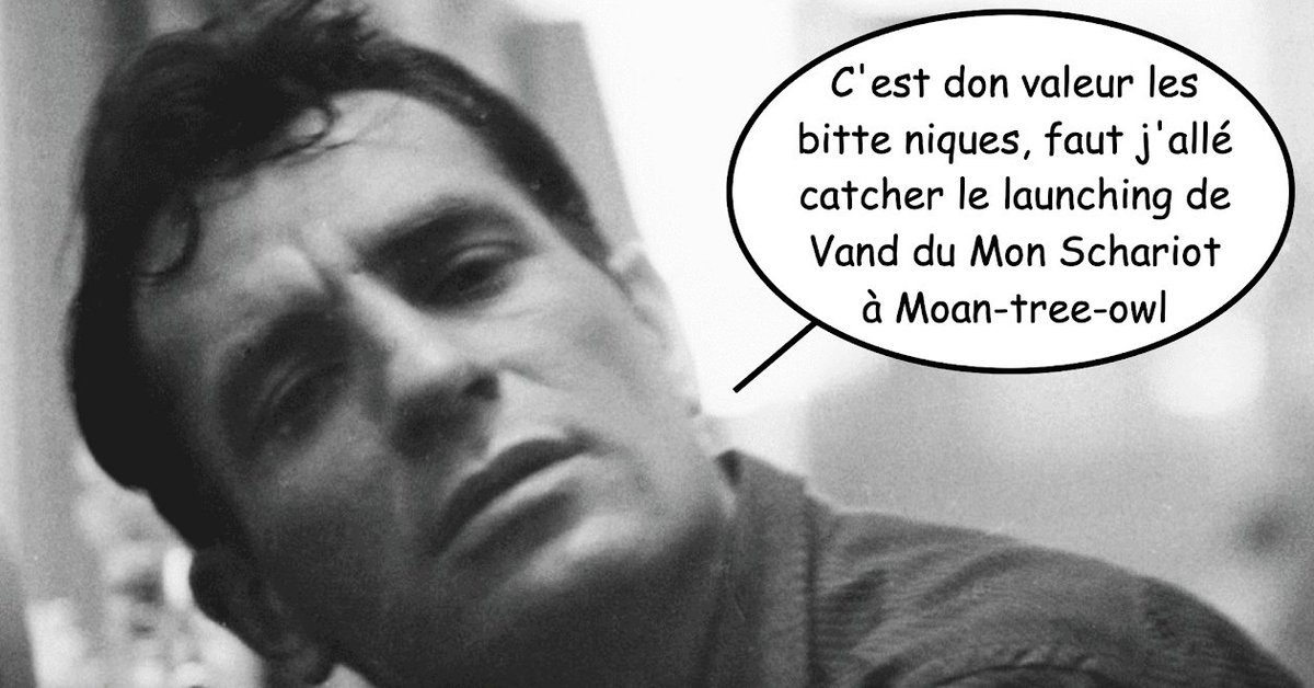 itofmyachev's tweet photo. Jack Kerouac est désolé #VDMS #JackKerouac #VentduMontScharr #Montreal #cultureqc #musiqueqc #culture #quebec #poésie #musique #album #vinyle #lancement #enfin #disque #longjeu #TiPop #ascharrnés #vérité #victoire https://t.co/BUCUedWv1V