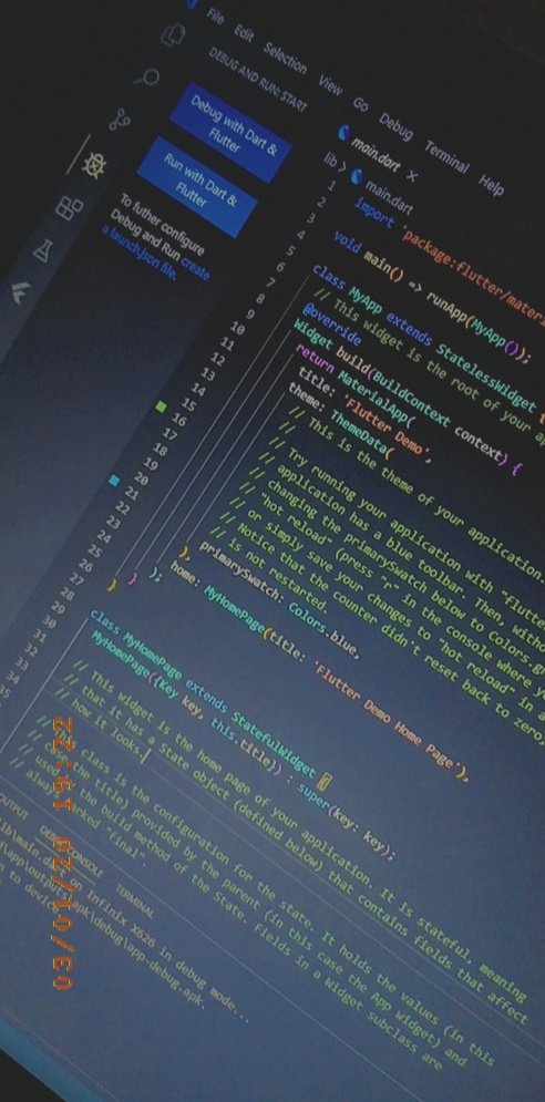 Freaking_Colin's tweet photo. Sketch book, open windows, open ide, write lines of code that can control someone's everyday life. It feels good to be a god #coding #March2020 #SundayMotivation #100DaysOfCode #flutterdev #Flutter #flutterclock #programminglife #programming #programmingmemes https://t.co/j2GjoUrD5b