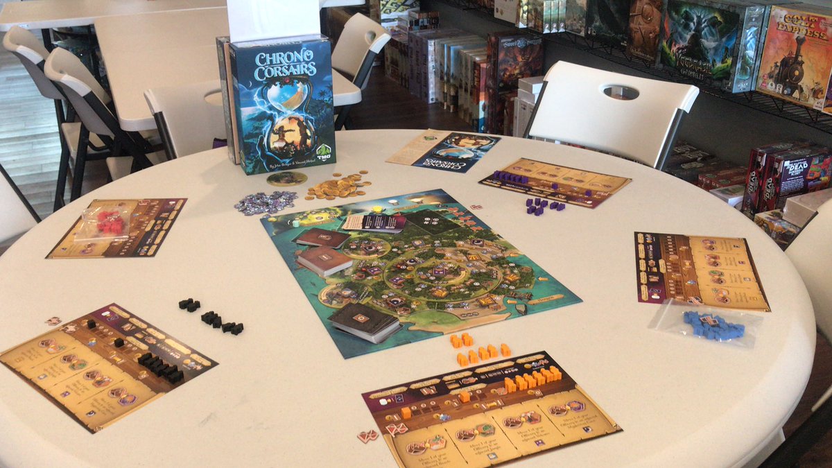 Come try out the brand new Chrono Corsairs from TMG at the Gaming Goat in Mesa today till 2! #tmg #dexenvoy