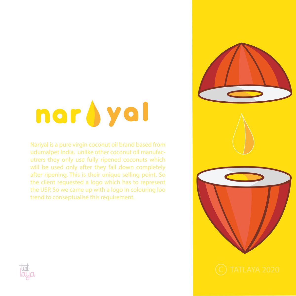 tatLayastudios's tweet photo. Nariyal logo Designby @tatLayastudios #naryal #cocnut #oil #pure #anishsuresh #logodesign #logodesigner #design #businesslogo #companylogo #logoconcept #customlogo #designideas #logoideas #logoidentity #branding #tatlayastudios #tatlaya #anish_suresh #pollachi_studio #pollachi https://t.co/jOGXHV8yGo