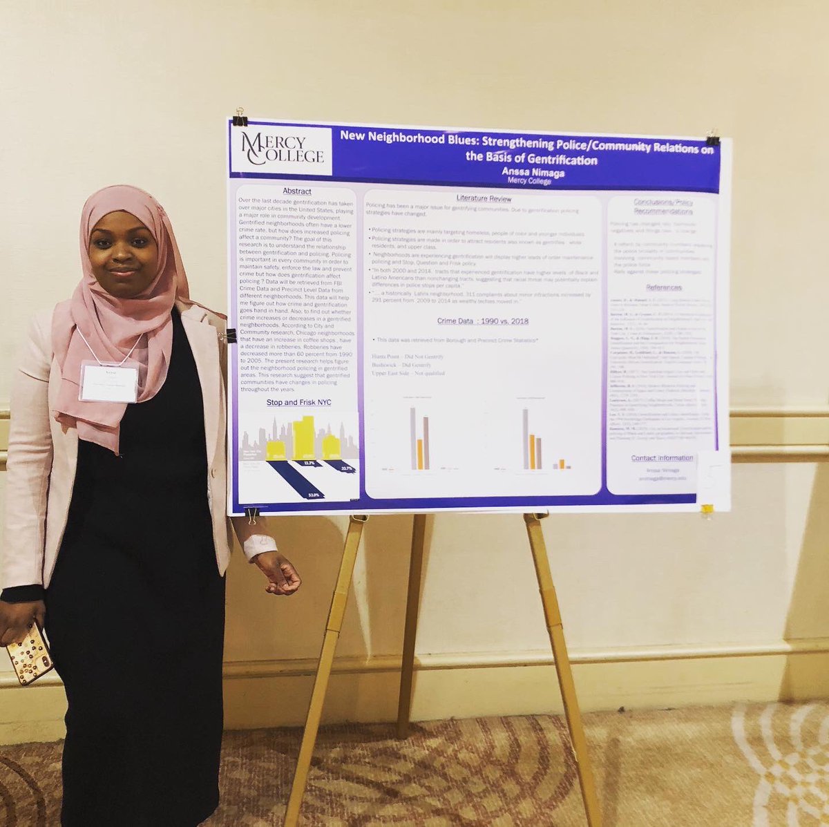 smartucci_phd's tweet photo. Brilliant and powerful students of @mercycollege presenting their gentrification research at the @eastern_soc meetings this weekend! @essnet #ESS2020 https://t.co/D5hv9R2cXc