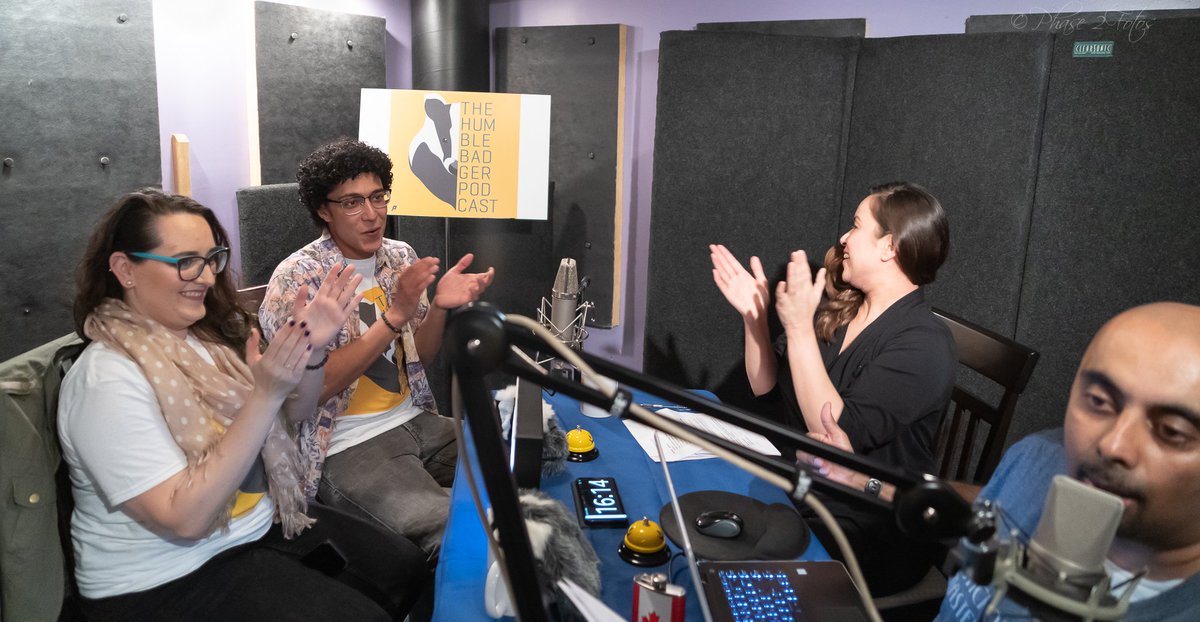 thehumblebadger's tweet photo. #Spotlight #Series concludes #successful 1st #season of #InterestingPeople &amp; #stories 🎧

A duo that collided to bring you sounds as vast as the universe. Galaxies Colliding visits with @pablodassen &amp; @melyssamoniz. 🎙🦡

Promotional partners:@Mississauga_M

#Mississauga #Podcast https://t.co/3qxOyLUiP7