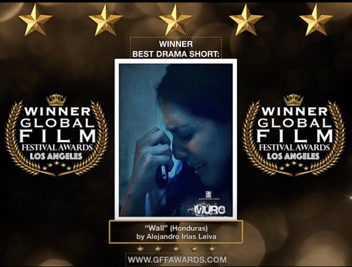 Un nuevo reconocimiento en GFF AWARDS un @IMDb festival para nuestro cortometraje “MURO”
- Best drama short
- Best actress Cinthia Moncada
- Best Trailer
- Best Director
Una más crew !!!💪🏼💪🏼💪🏼🙌🏼🙌🏼👊🏼🇭🇳 https://t.co/WJU4po8Liz