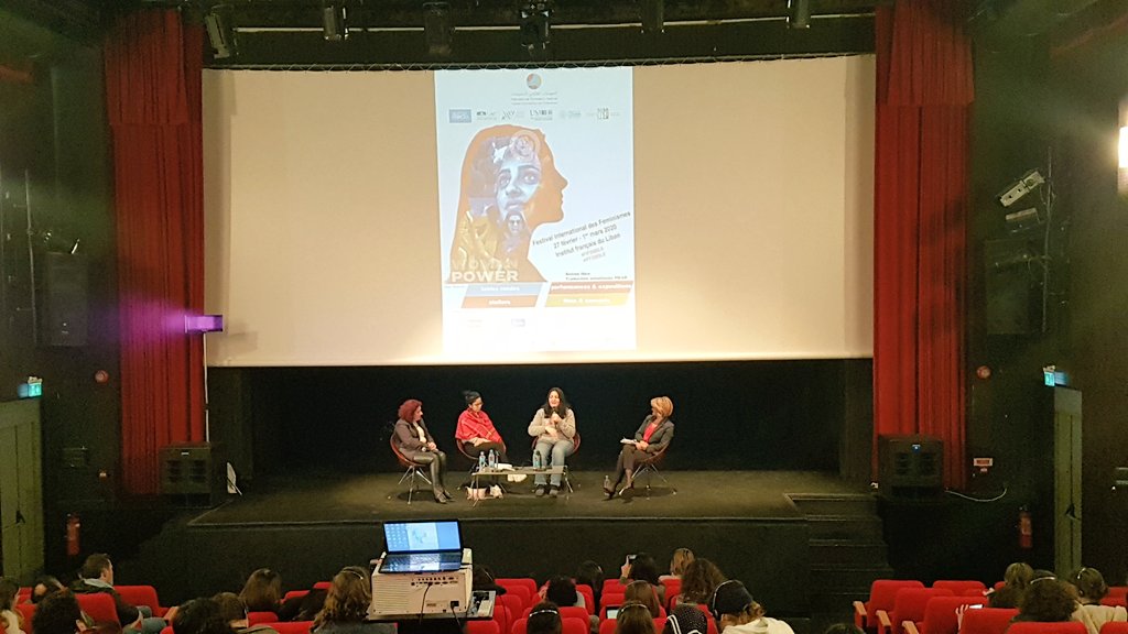 Amesegura's tweet photo. From Algeria,Syria or Lebanon, female protestors have been stereotyped as a 'useful tool to keep things peaceful', but whenever woman presented their feminists demands, they received the same answer: It's not the time for that.
Interesting ideas at #FIF2020LB https://t.co/FSRIu1GPKN