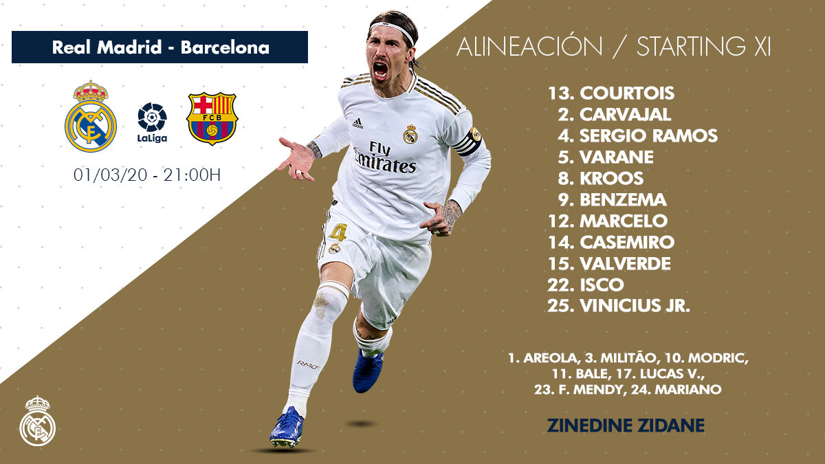 EditionMerengue's tweet photo. Le XI - #ElClasico https://t.co/YeAZNxgWP7