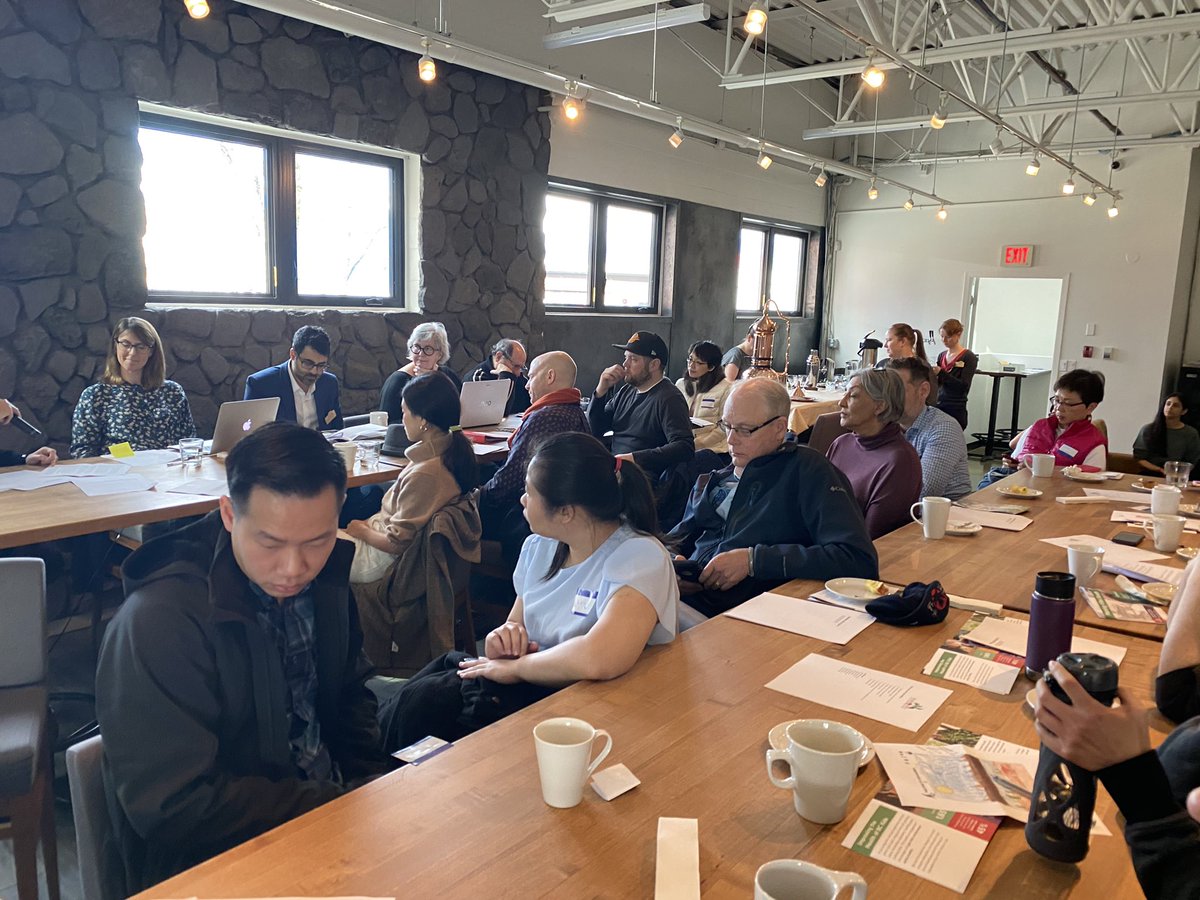 rebeccaleebligh's tweet photo. Joining the wonderful staff, volunteers and board of directors at @growingchefsBC AGM this morning. Stats show 45% of kids attitudes towards plant forward food and 61% of kids understanding of where food is grown increase due to #growingchefs programs in schools. #foodinschools https://t.co/5OFJzFBE5V