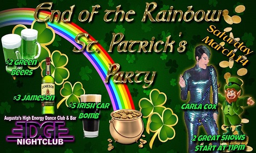 End Of The Rainbow Party at Edge Nightclub. $2 Green Beers, $3 Jameson, $5 Irish car bombs
ow.ly/xQoV50xYZBQ

#lgbtq #pride #queer #instagay #bisexual #transgender #dragqueen #lgbtpride #gaylove #like #lovewins #lgbtqia #drag #follow #art #lesbians #asexual #gayman #bhfyp