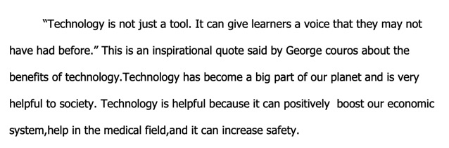 educatorwilson's tweet photo. I believe you know you've "made it" in the world when 6th graders use a quote of yours in their argumentative writing as their hook. @gcouros #vcmsleaders https://t.co/gXEQq2npvV