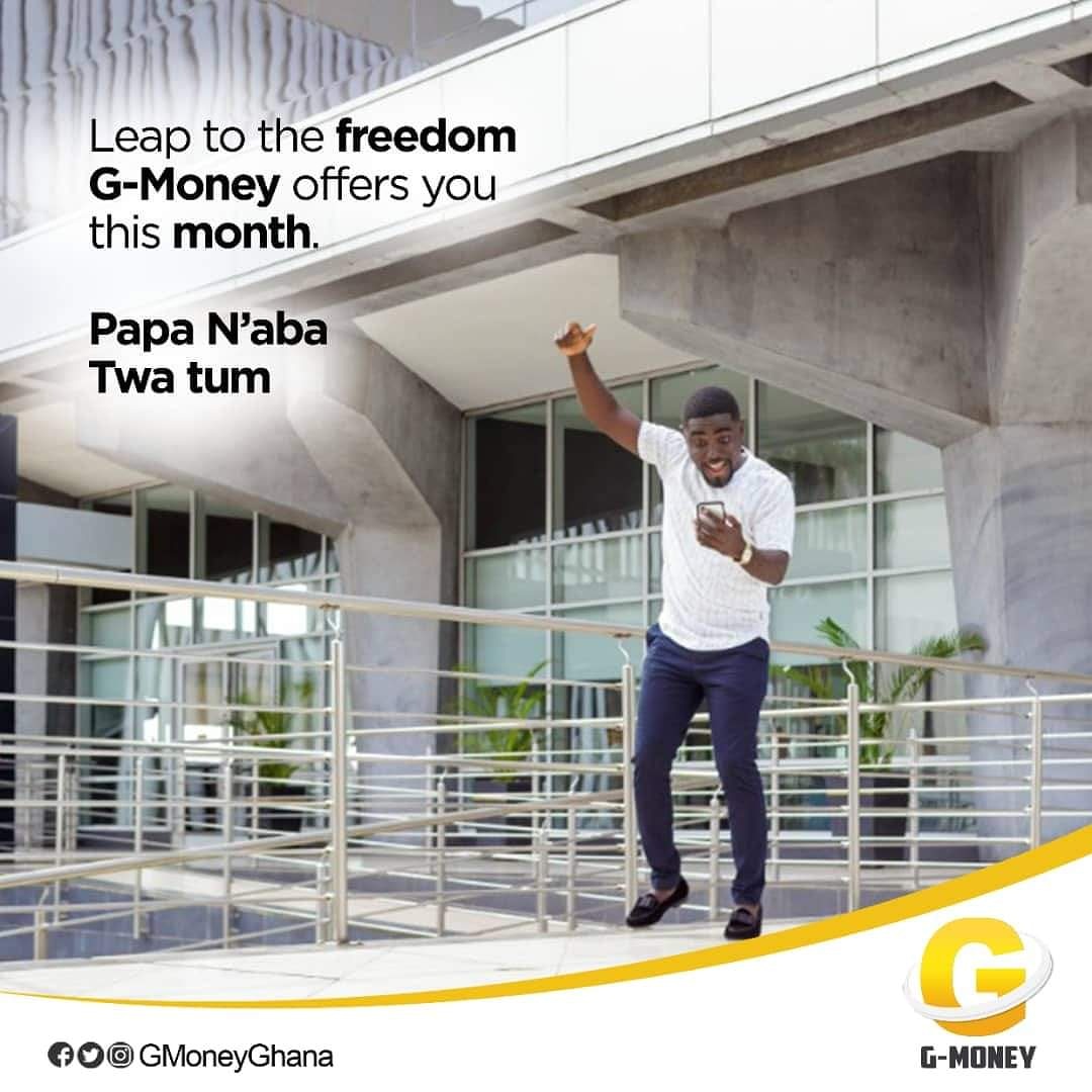 GCBBankPLC's tweet photo. Happy new month. Leap to the freedom G-Money offers in this month of March.
#PapaNaba
#TwaTum
#GCBCoolBanking
#YourBank4Life https://t.co/XWCw6aoUlJ