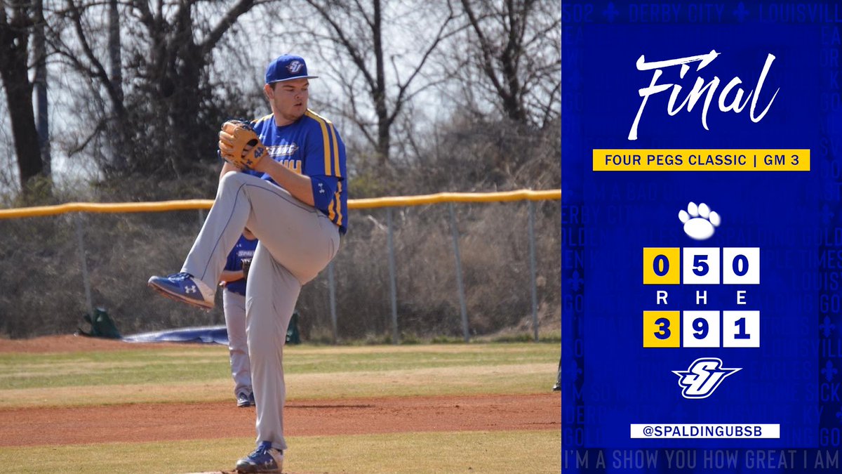 The Golden Eagle Nine shutout Penn State Behrend, 3-0, to sweep the weekend series. 

SU STATS⤵️
🔵 Garrett Wilson: 2-for-2, 1 RBI, 2B 
🔵 Evan Trentman: 2-for-4
🔵 Garrett Mathews: W, 5H, 0R, 6K, 8.0 IP
🔵 Zach Vogt: SV, 0H, 0R, 1K, 1.0 IP