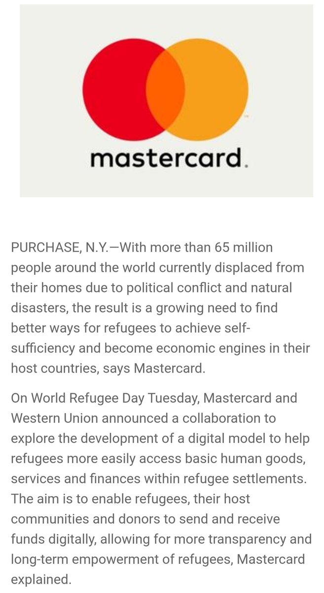 11) Another big player in the Internet of Things is Mastercard. They recently acquired NuData, a company developing biometrics, behavioural analysis, artificial intelligence, and cyber security. Mastercard also promotes the UN's Sustainable Development Agenda.