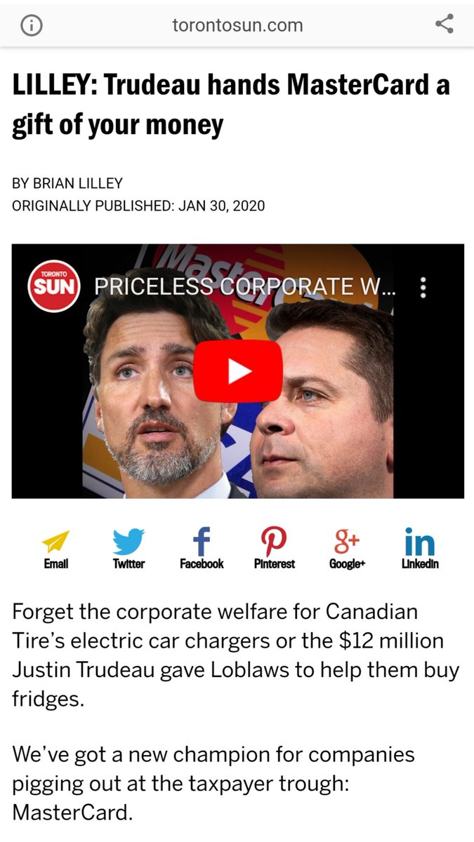 13) Mastercard appointed two very important people to their Board of Directors in June of 2019. Six months later, the Liberal Government hands $50M of our money over to Mastercard to help build their newest cybersecurity centre.