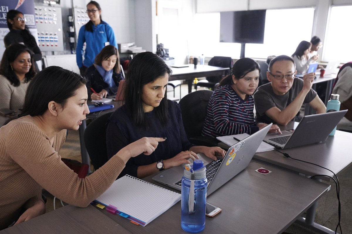 learningcodeYKZ's tweet image. We had great time last Saturday learning python! Thank you everyone who came out and special thanks to Aylin Tamer, our awesome instructor and our mentors! Thank you Cyrus Foundation for supporting our event! #Python #ladiescode #thornhill #cyrusfoundation