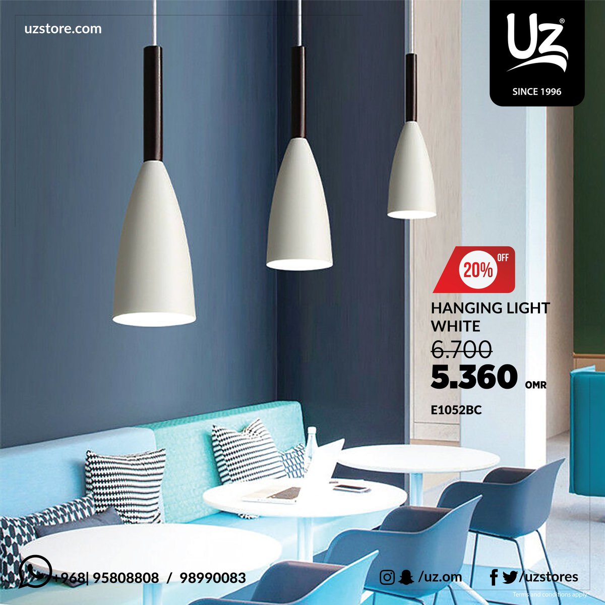 uzstores's tweet photo. Single Hanging Light .
.
مصباح معلق مفرد بتصميم بسيط و جذاب. مع قاعدة E27 للمصباح .
.
.
#lights #led #new #decoration ##interiordesign #تصميم_ديكور #تصميم_داخلي #مصابيح https://t.co/ZNbdTVPFwl