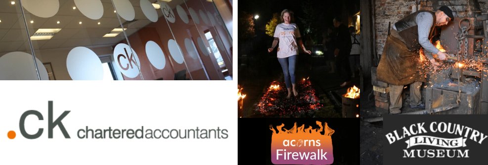 Thank you to @CKAccs for being a sponsor at @AcornsHospice Firewalk & Night at the Museum! Any other businesses that can support a family friendly event bit.ly/2uJ7fG7 on Thur 12th March, with business moguls in attendance on the evening? #CSR #BlackCountry