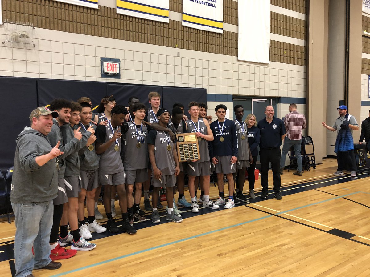 Congrats, Neron Angelo and St. Mary’s senior boys basketball team, on taking the Dristict 8 WCSSAA championship! What a game. It was hard fought! Deserved the win! 🙌🏼🏀🔥😤<a href="/howwrdsb/">Howard Robertson PS</a> #lovewatchingstudentsgrow