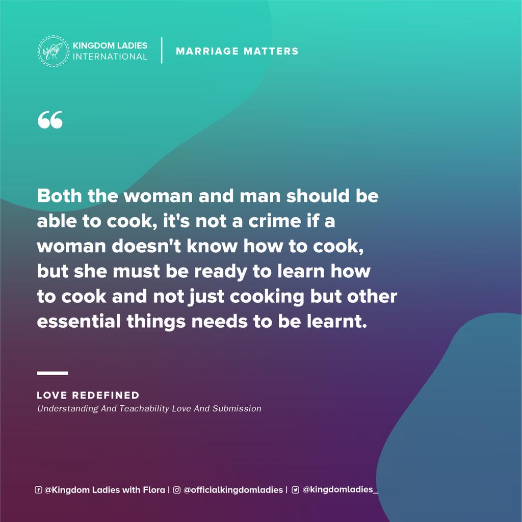 KingdomLadies_'s tweet photo. Understanding and Teachability Love💓 and Submission 😊
.
.
#kingdomladies #loveredefined #kingdomladieswithflora #kli #love #loveyourself #truelove #agapelove #loveofchrist #loveofgod #godislove #godislove❤️ #godislove💕 #marriage #marriagegoals #marriagematters #marriageadvice https://t.co/u4c4a0ud28