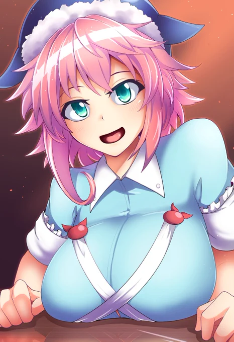 無自覚にカウンターに乗せる美宵ちゃん 