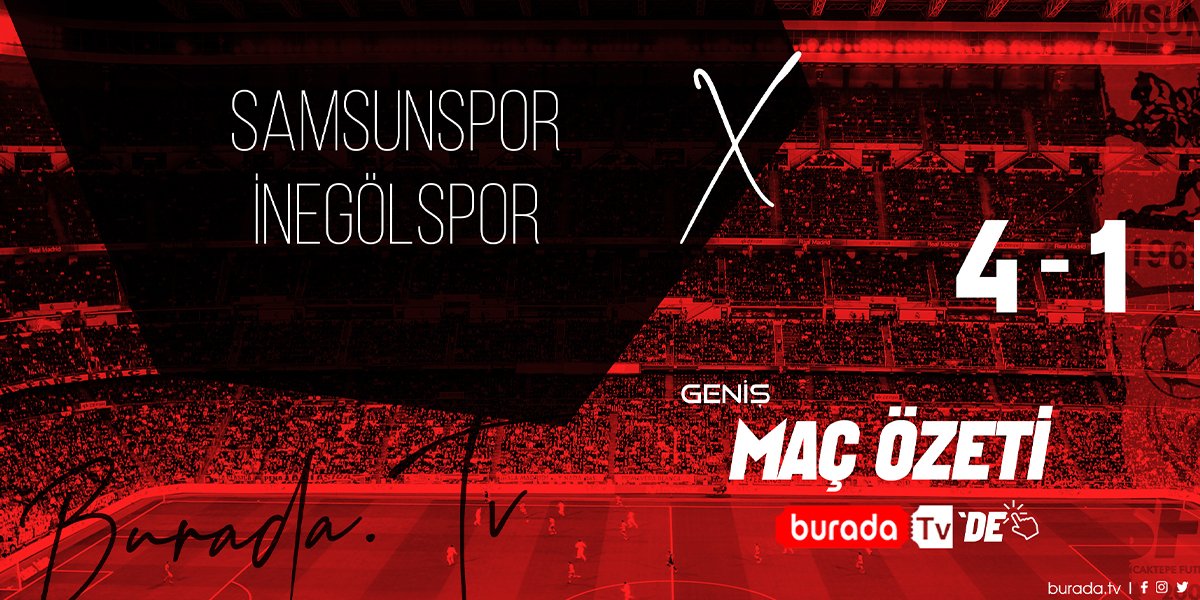 MAÇ ÖZETİ , YILPORT SAMSUNSPOR 4 -  İNEGÖLSPOR 1 , maçın özeti , burada.tv/haber/2020/03/… sayfasında