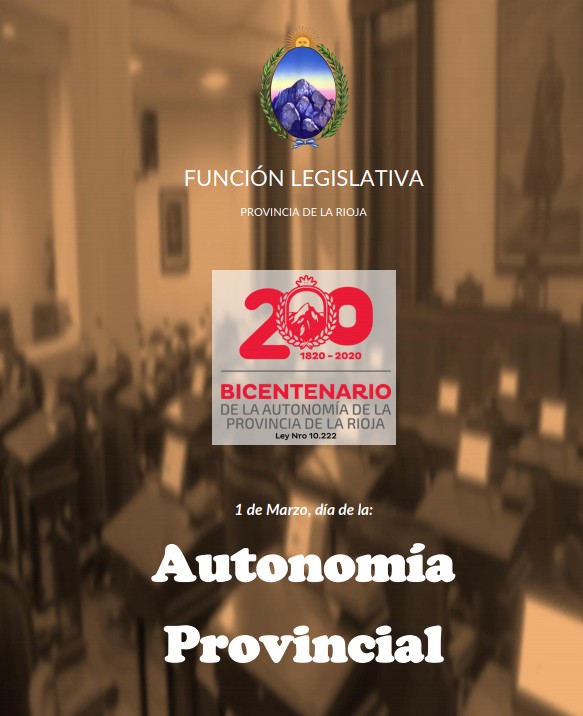 #200AñosDeAutonomiaRiojana #SignoDeLosTiempos En 1820 La Rioja se constituyó en Pcia. "bajo la forma federal proclamada por los pueblos hnos." 
 #LibresSomosLibresSeremos
<a href="/GobDeLaRioja/">Gobierno de La Rioja</a>