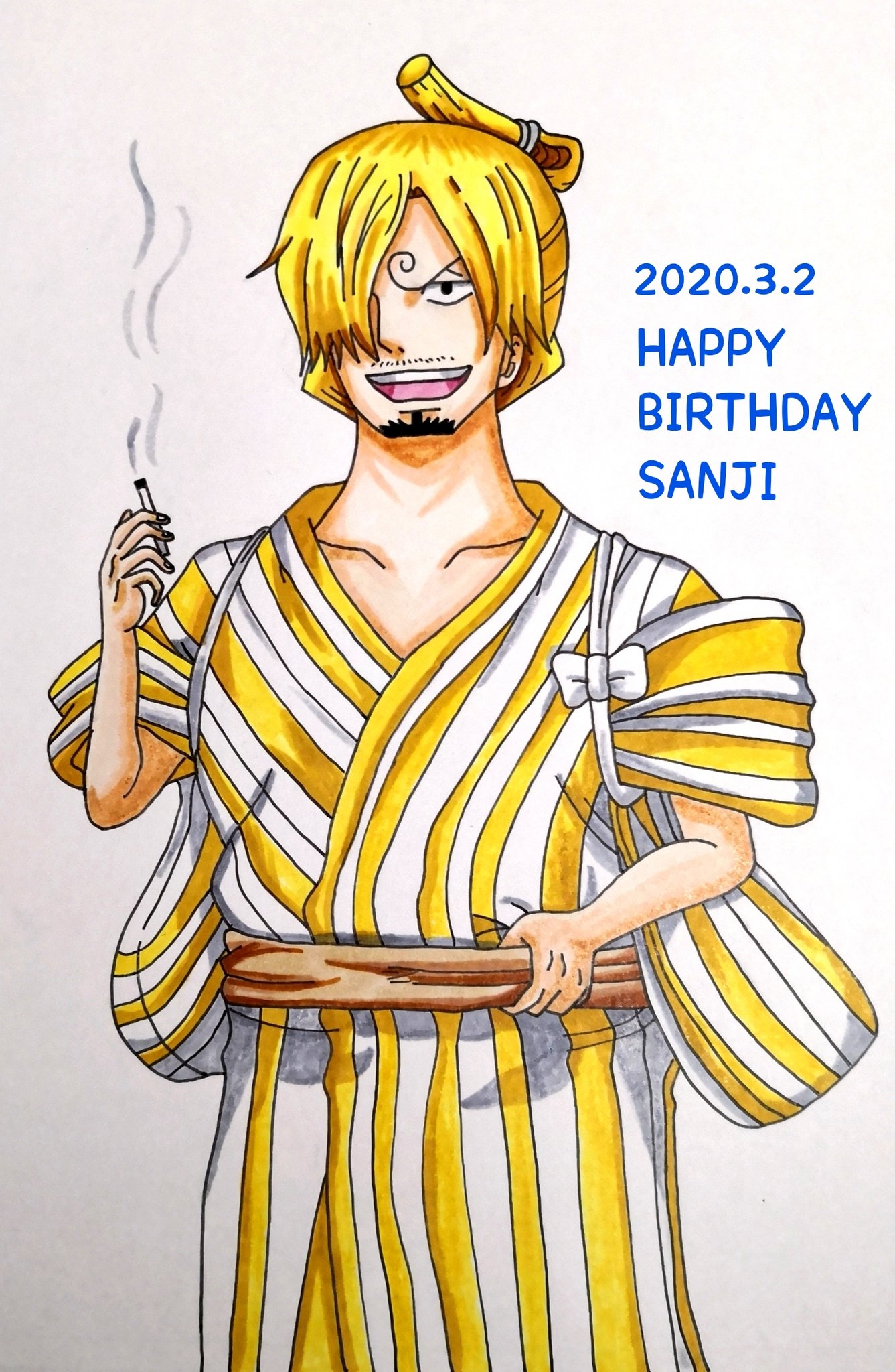 黒猫のニシ サンジくん誕生日おめでとう 兄貴が生まれて来てくれて本当に ありがとう サンジ生誕祭 サンジ生誕祭 サンジ誕生祭 T Co Qrvze07yqb Twitter
