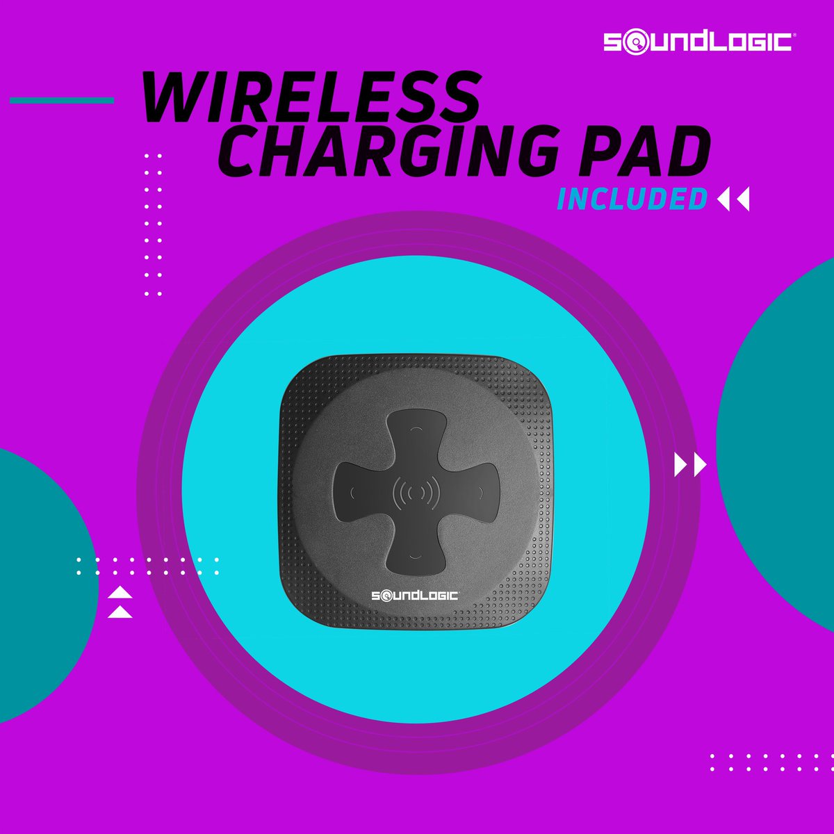 SoundLogicIndia's tweet photo. Go beyond your limits and wires! #WireLessChargingPad #SoundLogic 
.
#Wireless #Bluetooth #CharigingPad #MusicLovers #Sounds #Songs #Playlist #Musical #TechFreaks #Wireless #BatteryLife #Eaphones #HeadPhones https://t.co/w8hpW2QNgl