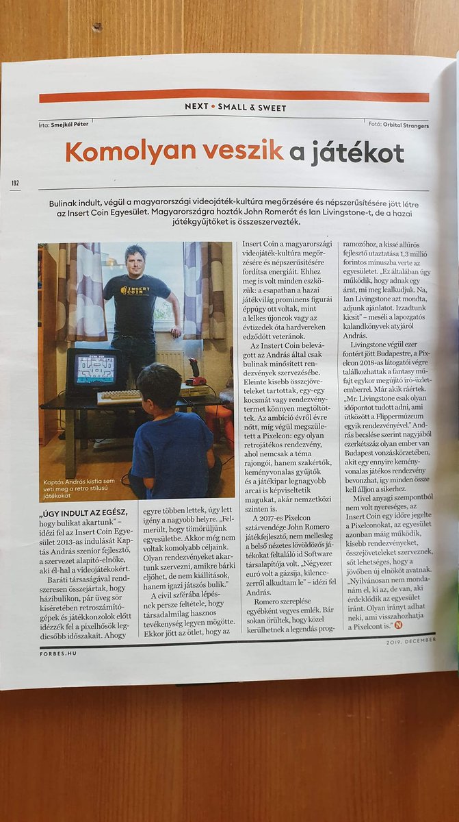 rushingpixel's tweet photo. #WOR2ONE sighting in the December issue of the Hungarian #Forbes magazine. #c64 #indiedev #pixel #indiegame https://t.co/BHZIJNfOb1