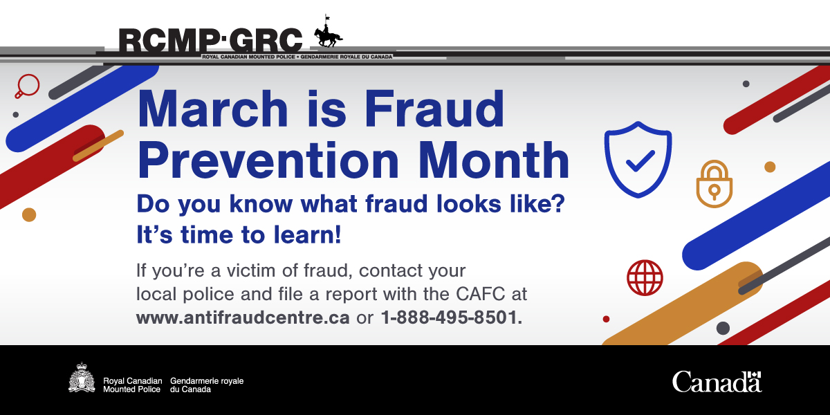 Awareness is key to preventing fraud. This month, take time to help protect yourself and others by learning the different types and current trends of fraud. Prevention is as easy as visiting antifraudcentre.ca. #FPM2020 <a href="/canantifraud/">Canadian Anti-Fraud Centre</a>