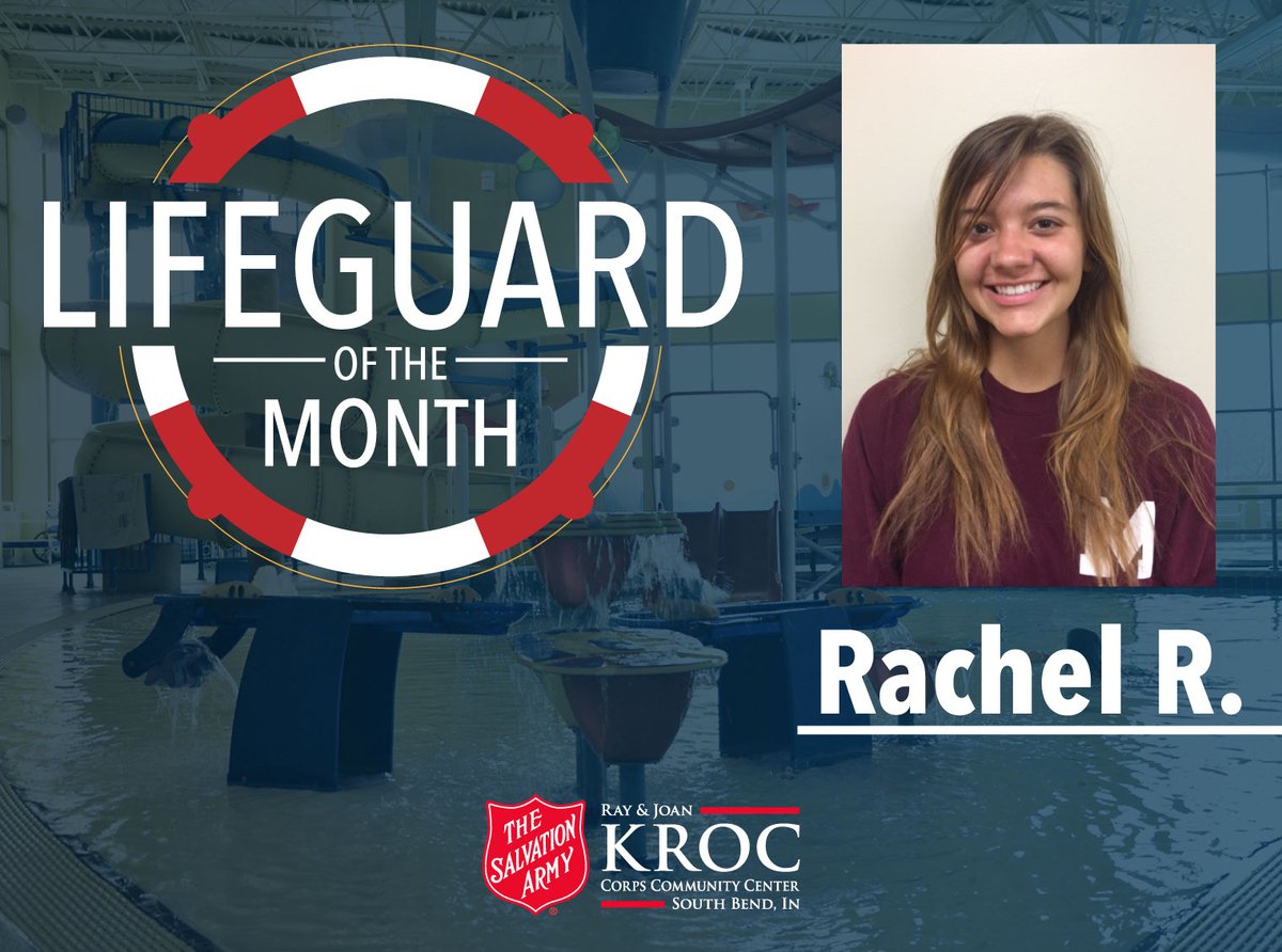 southbendkroc's tweet photo. Congrats to Rachel, our "Lifeguard of the Month"! Since 2016, Rachel has shown she truly cares about our members, staff and her growth as a professional rescuer. Thank you for living out our 5 core values and caring for the safety of our members and staff. #TeamKroc #KrocStrong https://t.co/Ghvd4CbS2v