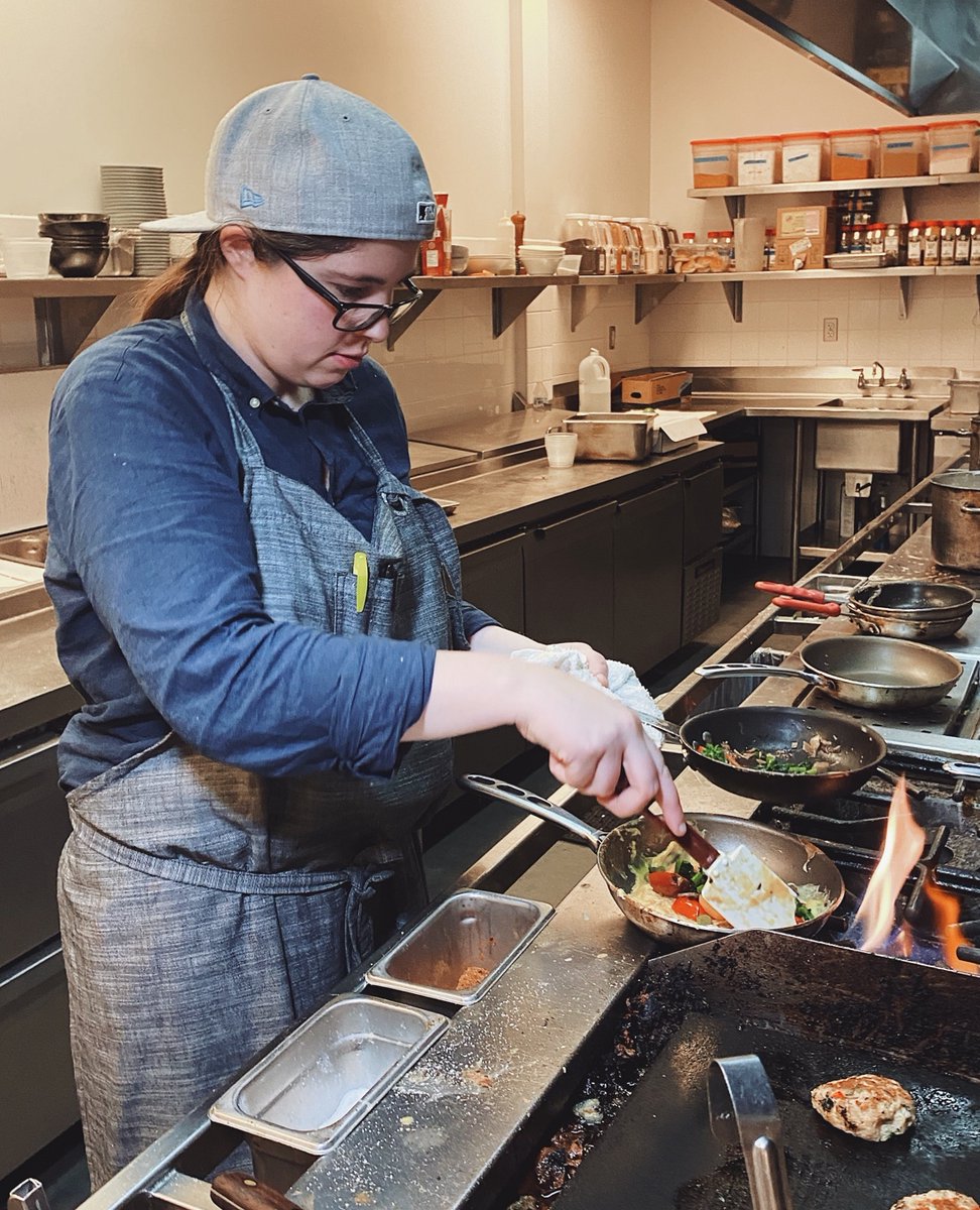 Chef @erica_lent prides herself on using only the freshest ingredients and always executing the perfect #OmeletteFlip! #Brunch