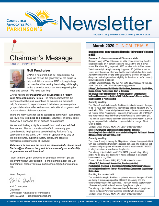 ParkinsonsCT's tweet photo. Have you seen our latest news? https://t.co/deKTuEJY5a https://t.co/ZOR1m8SqJX
