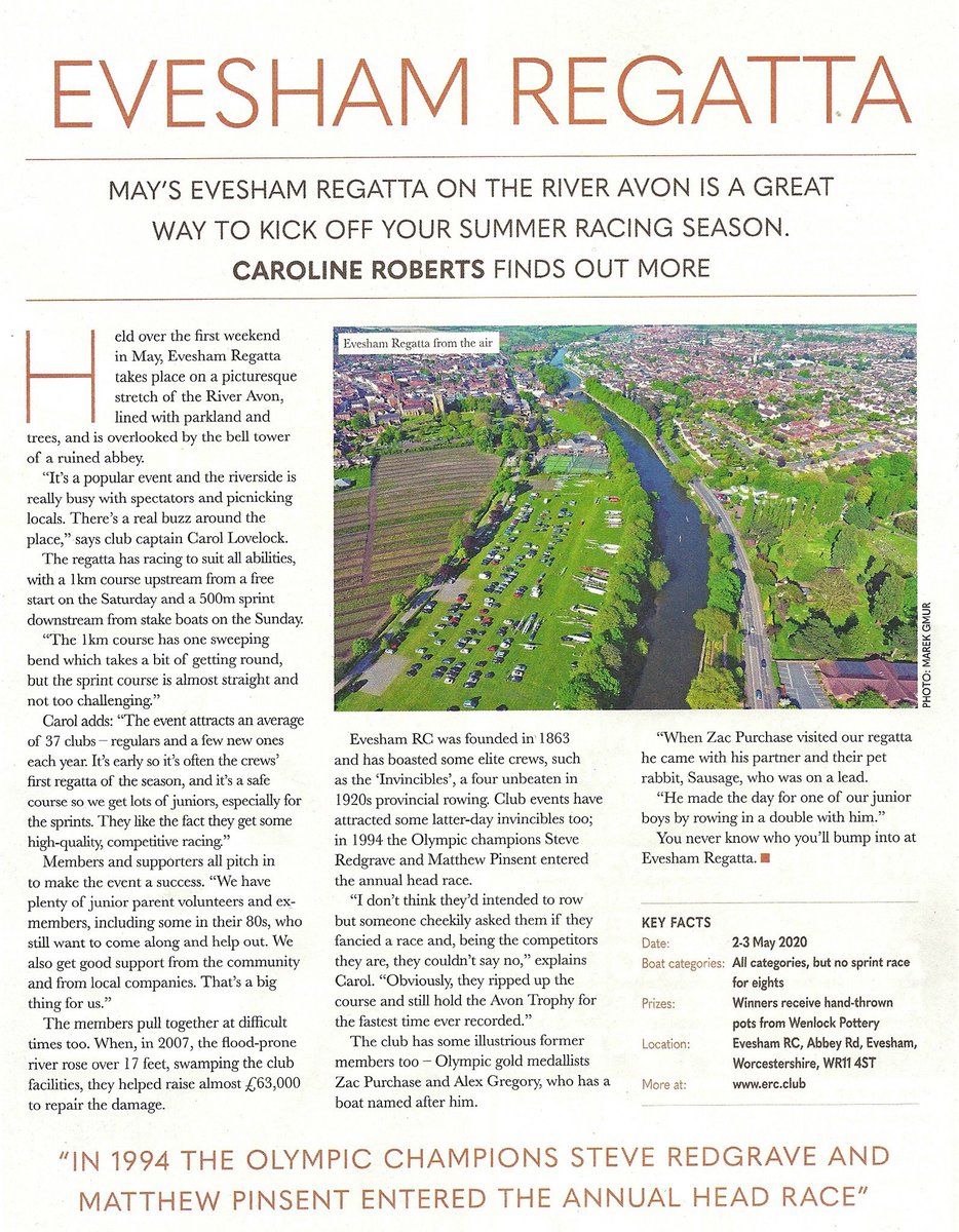Dates for your diary! <a href="/eveshamrowing/">Evesham Rowing Club</a> #regatta #racing #pots