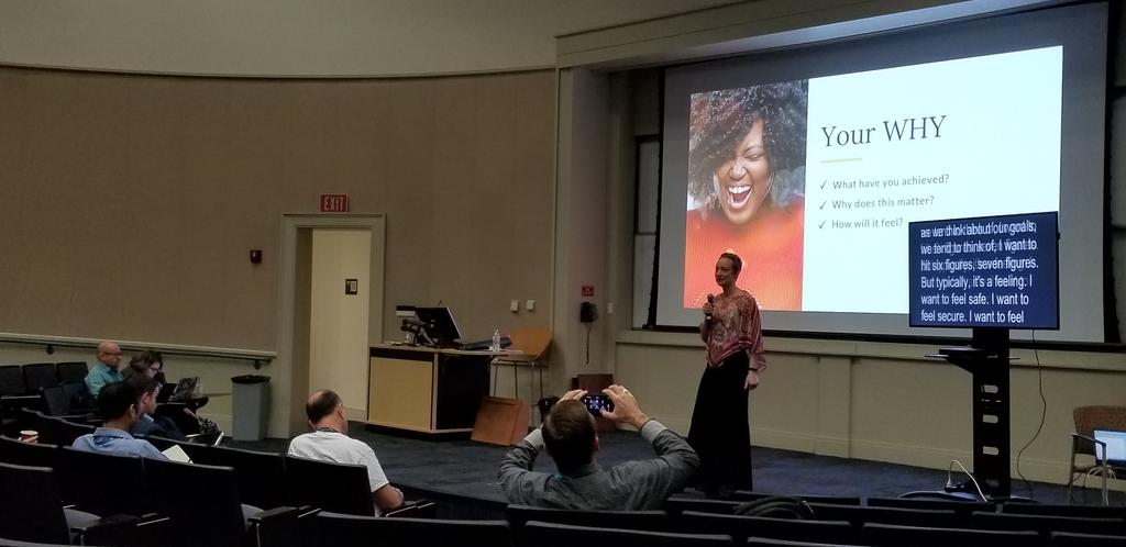 MichellePeone's tweet photo. Know your why, set goals, take baby steps when you can't leap, and celebrate your wins! Great session to start day 2 of #WCMIA 'Show Your Business Who's Boss' with @JocelynMozak #MakersOfTheWeb https://t.co/iKXM81fC3n