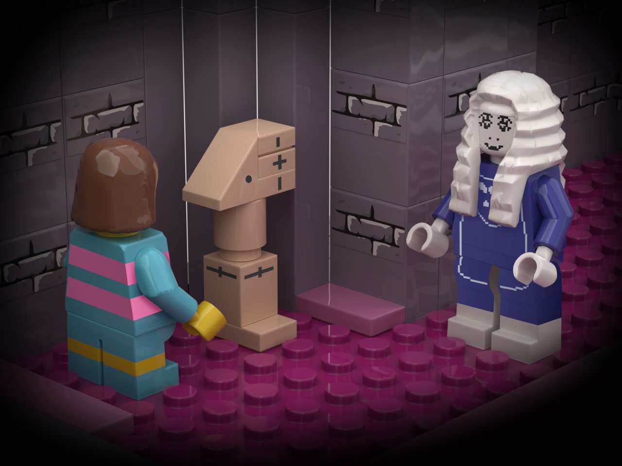 Undertale Ruins Forest Set on X Looks like Toriel s helping Frisk train to be part of a real Lego set. Here s hoping the training pays off and they do become official