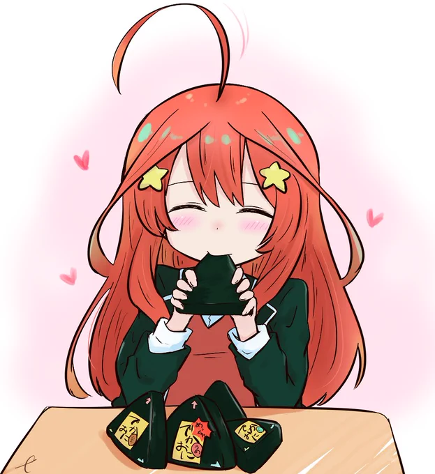 聞いてください上杉君!!
新発売のこのおにぎり、とってもおいしいんですよ!! 