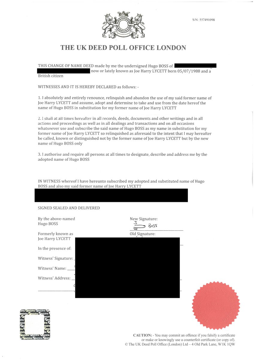 Joe Lycett (@joelycett) on Twitter photo <a href="/HUGOBOSS/">HUGO BOSS Corporate</a> It's clear that <a href="/HUGOBOSS/">HUGO BOSS Corporate</a> HATES people using their name. Unfortunately for them this week I legally changed my name by deed poll and I am now officially known as Hugo Boss. All future statements from me are not from Joe Lycett but from Hugo Boss. Enjoy. (2/2) <a href="/HUGOBOSS/">HUGO BOSS Corporate</a> It's clear that <a href="/HUGOBOSS/">HUGO BOSS Corporate</a> HATES people using their name. Unfortunately for them this week I legally changed my name by deed poll and I am now officially known as Hugo Boss. All future statements from me are not from Joe Lycett but from Hugo Boss. Enjoy. (2/2)